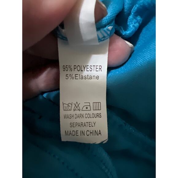 Women's Boho Drawstring Waist Long Fringe Tassel Pants Blue Size S - Picture 11 of 13